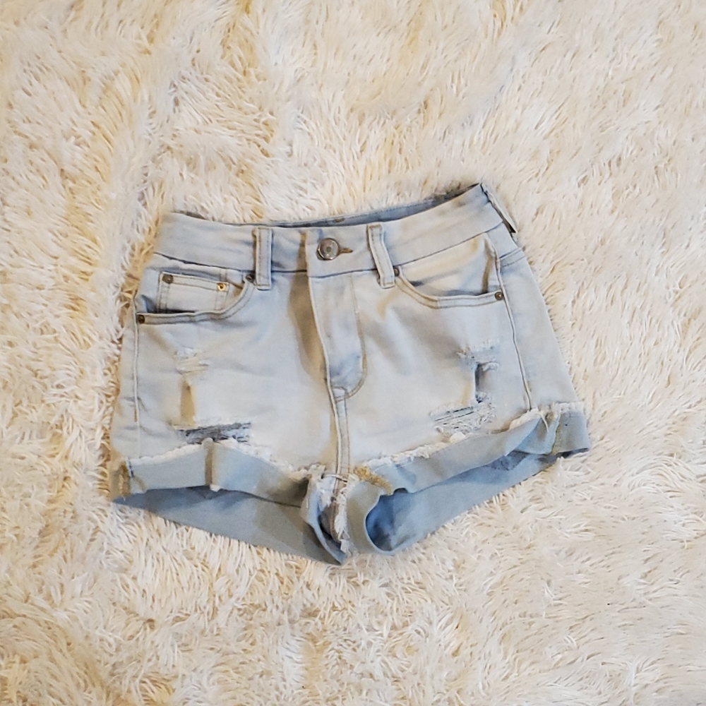 Distressed Denim Shorts!